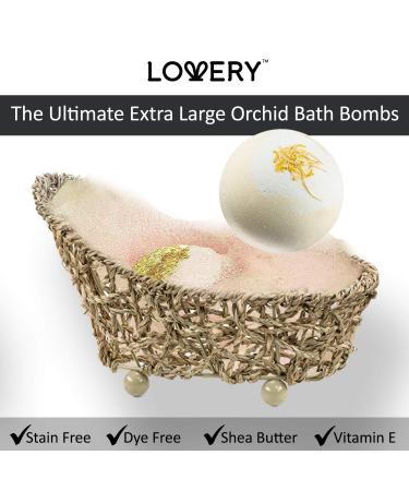Fathers Day Spa Bath Set - White Orchid Home Spa Kit for Men, Women, Teens - Body Butter, Scrub, Lotion, Bath Bombs, Salts, Hand & Foot Masks - Buy Online on SooperMarket.com