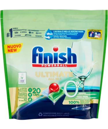 Finish Tabs Dry Cleaner 0% 20 Pieces - Buy Online on SooperMarket.com