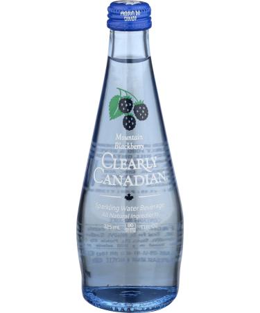 Clearly Canadian, Sparkling Water, Mountain Blackberry, Clear, 11 Fl Oz 11 Fl Oz (Pack of 1)