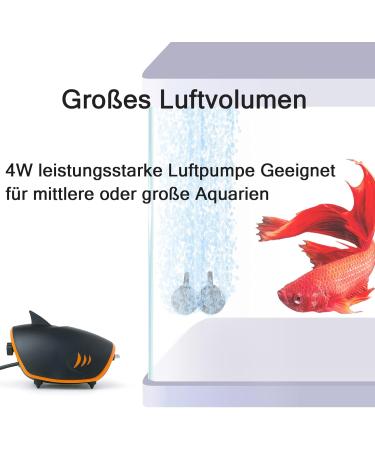 Fedour 4W Quiet Aquarium Air Pump - Dual Output Oxygen Pump for 50-700L Fish Tanks with LED Decor & All Accessories - Buy Online on SooperMarket.com
