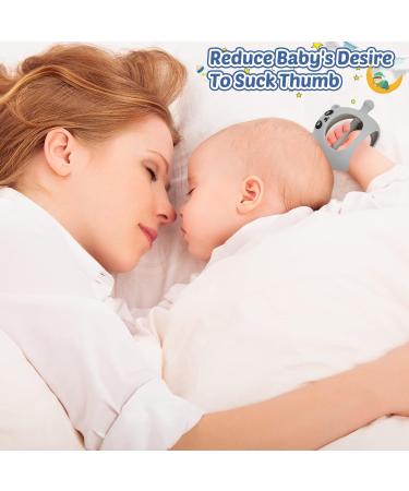 3 Packs Panda Baby Teething Toys for Babies 3 Months+ Silicone Baby Never Drop Teething Toys Anti Dropping Wearable Teething Mittens Baby Teether Baby Chew Toys for Babies Sucking Needs - Buy Online on SooperMarket.com
