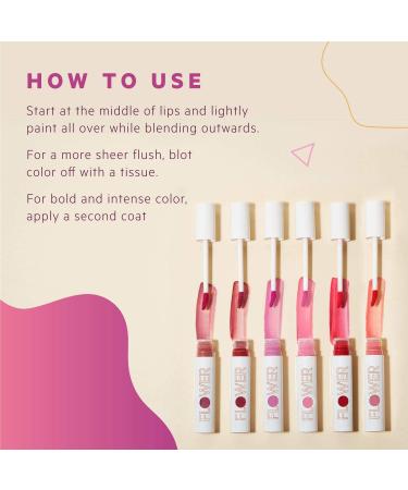 FLOWER BEAUTY Bitten Lip Stain (Sweet) | Long Lasting Water-based Tint - Buy Online on SooperMarket.com