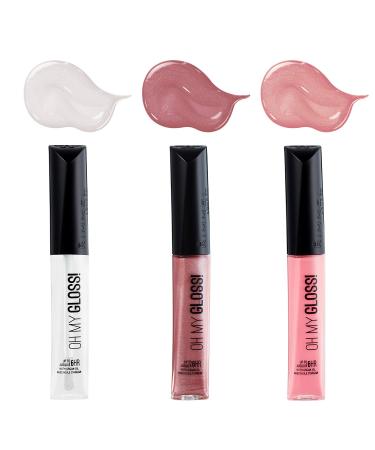 Rimmel London Oh My Gloss! Classic Gloss Set (Pack of 3) LIP: Classic Gloss Set 3 Count (Pack of 1)
