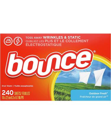 Bounce Fabric Softener Sheets Outdoor Fresh 240 Count