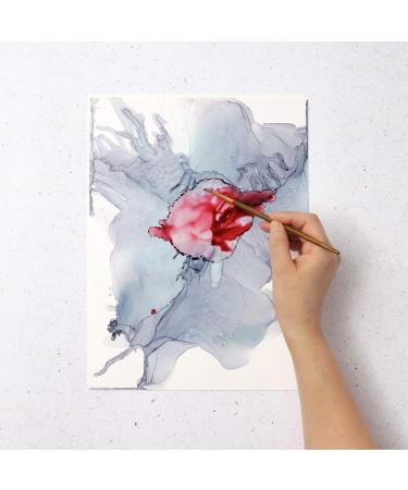 Alcohol Ink Paper 25 Sheets - Pixiss Heavy Weight Synthetic Paper for Alcohol Ink & Watercolor - A4 8x12 Inches - 300gsm - 1 Pack - Buy Online on SooperMarket.com
