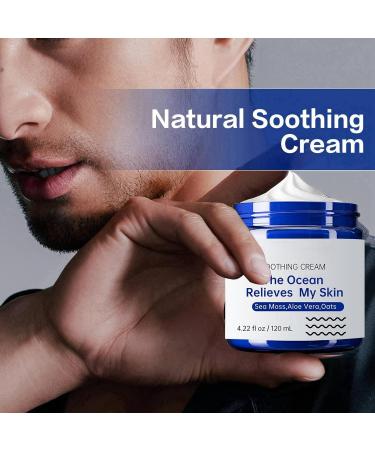 Natural Soothing Cream Skin Repairing Cream for Face Body Natural Face Cream Body Lotion Hydrating Soothing Cream Nourishing Face Moisturiser for Women and Men Anti Wrinkle Moisturiser Face 120ml - Buy Online on SooperMarket.com