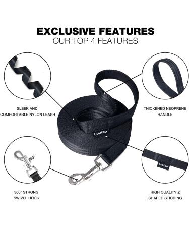 Buy Loutep 3m Dog Training Leash - Durable Nylon Padded Handle & Strong Rotary Hook - Perfect for International Shipping - Buy Online on SooperMarket.com