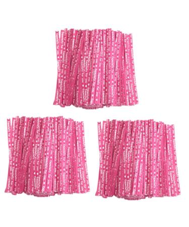 IMIKEYA 3000 Pcs Ties for Party Bags Paper Ties Zip Cable Ties Parties Decorative Ties Chocolate Bags Ties Treat Bag Ties Bendable Ties Hat Shaper Insert Zip-Ties Candy Lollipop Ribbon Rosyx3pcs 9X0.4cmx3pcs