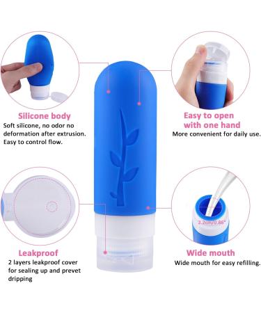 Travel Bottles Set - 16 Silicone BPA-Free 90ml Bottles for Easy Travel Packing - Buy Online on SooperMarket.com
