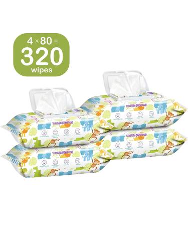 HAPPY BUM Sensitive Water Baby Diaper Wipes - Hypoallergenic, Unscented (320 Wipes) - Buy Online on SooperMarket.com