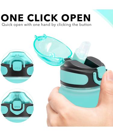 Enerbone 32 oz Motivational Water Bottle with Times & Straw - Leakproof, BPA-Free - Green-Purple - Buy Online on SooperMarket.com
