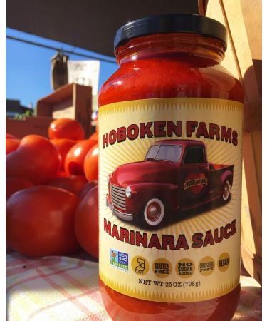 Hoboken Farms Marinara Gourmet Pasta Sauce - Keto Certified, No Sugar Added, Non GMO, Kosher, Vegan, Plant Based - 2-Pack, 1.56 Pound Each - Buy Online on SooperMarket.com