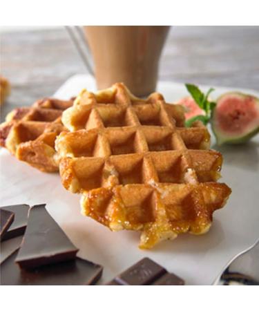 Vegan Belgian Waffle 20x90g ready to add your choice of topping. Ready to eat. Resturant Quality - Buy Online on SooperMarket.com