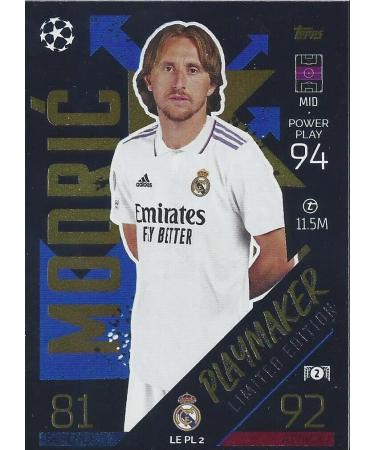 2022-2023 Topps PLAYMAKERS UEFA Champions League Match Attax Soccer Trading Card Game Mega Masters Series - 90 Card Collector Tin with 4 Exclusive Limited Edition Cards - Buy Online on SooperMarket.com