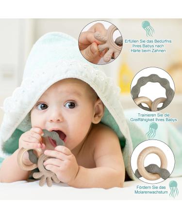 Utensilsto Baby Bite Ring - 2-Piece Dental Aid for Teething | Safe Teething Toys for Boys & Girls (6 Months+) - Buy Online on SooperMarket.com