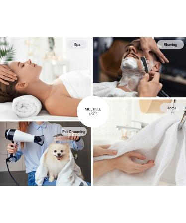 12 White Economy Bath Towels Bulk - 24x48 Inch, Cotton Blend for Softness - Commercial Grade, Easy Care - Buy Online on SooperMarket.com