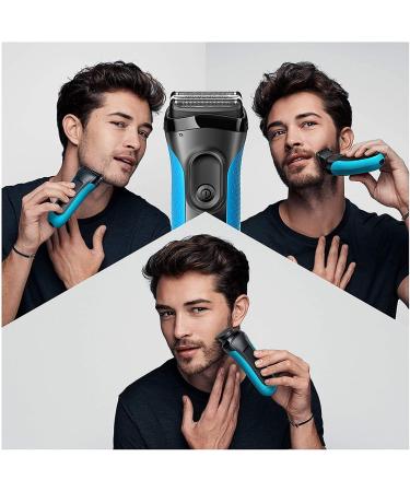 Buy Braun Series 3 Razor for Men - 3-in-1 Electric Shaver with 30 Min Runtime - 3010BT Blue & Black Bundle - Buy Online on SooperMarket.com