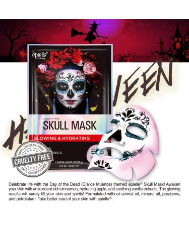 Epielle Halloween Character Sheet Masks - Clown & Skull Masks | Purifying Korean Beauty Facial Masks for All Skin Types (4-Pack - Buy Online on SooperMarket.com