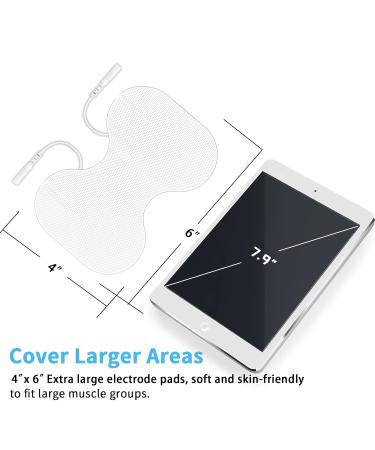 TENS Unit Replacement Pads - 6 Extra Large Butterfly Electrode Pads - Buy Online on SooperMarket.com