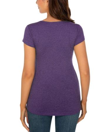 Love2Mi Women's Maternity Nursing Shirt - Layered Design Wrap Top - S-purple - Size M - Buy Online on SooperMarket.com