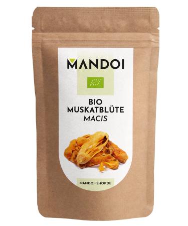 Mandoi ORGANIC mace whole MACIS 25g. Mace flowers from the nutmeg fresh from Indonesia 25 g (1 pack)
