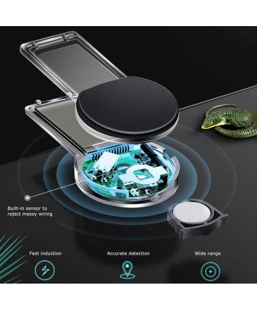 Thermometer Temperature Humidity Gauge Hygrometer Bearded Dragon Tank Accessories Reptile Tank Temperature Gauge Pet Supplies for Home Pet Shop(Black Transparency) - Buy Online on SooperMarket.com