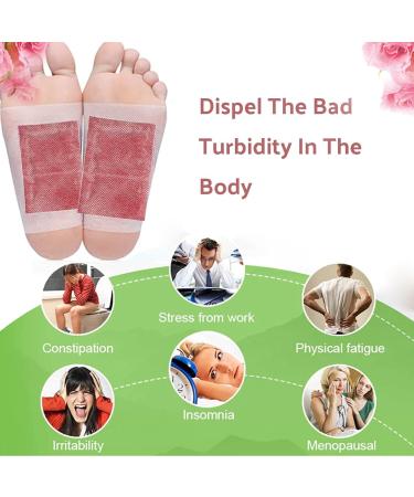 Bamboo Vinegar Natural Cleansing Foot Pads Feet Patches with Easy to Use Environmental Protection Breathable Skin-Friendly for Sleep Better Foot Care Relieve Stress (100 pcs) - Buy Online on SooperMarket.com