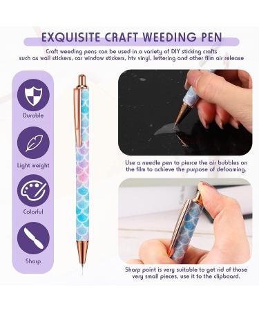 4 Pcs Pin Pen Weeding Tool Kit - Vinyl Squeegee, Tweezers, Weeders & More in Blue Purple - Buy Online on SooperMarket.com