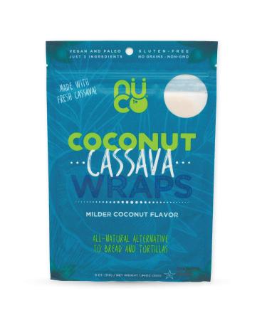 NUCO Coconut Cassava Wraps Milder Coconut 5 Count 1.94 oz (55 g)
