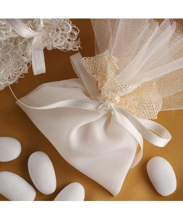 White Jordan Almonds - 2lb Bulk Bag | Crunchy Candy for Weddings & Special Events - Buy Online on SooperMarket.com