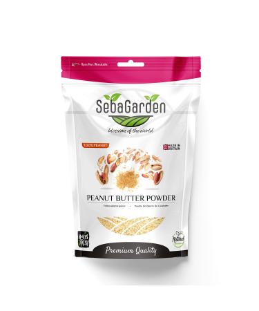 Seba Garden Pure Peanut Butter Powder 500gr Defatted No Sugar-No Salt Added Healthy Plant Based Vegan Protein Non-GMO Certified Gluten Free and Vegan Keto Friendly Low Carb and Bpa-free