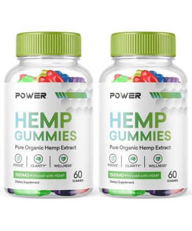 Power Gummies - Power HempGummies Power Gummy Blue Bear Power Gummys Multivitamin Advanced Formula Supplement Power Gummies Vitamins (120 Gummies)