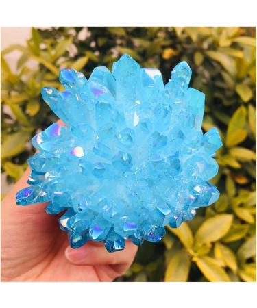 Natural Crystal Cluster White Specimen Ore Reiki Stone Raw Crystal Home Decor Decoration Gift 300-400g - Buy Online on SooperMarket.com