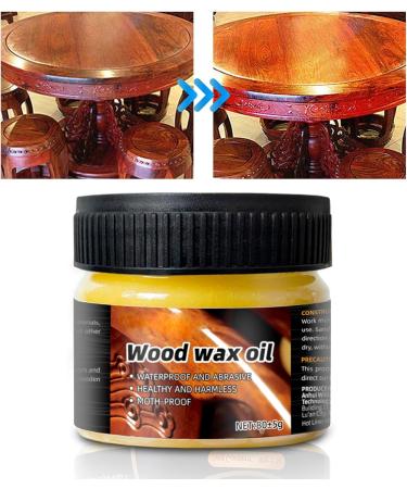 Wood Wax for Furniture | Waterproof Furniture Wax | Wood Seasoning Beewax Natural Beeswax Wood Furniture Cleaner and Polish for Wood Doors Tables Chairs Cabinets Acime - Buy Online on SooperMarket.com