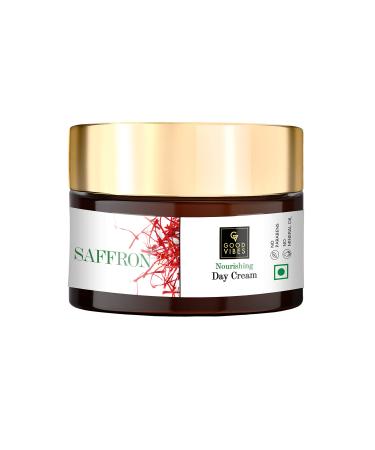 Good Vibes Saffron Nourishing Day Cream - 50 g - Hydrating and Nourishing Formula to Heal Dull Damaged Skin