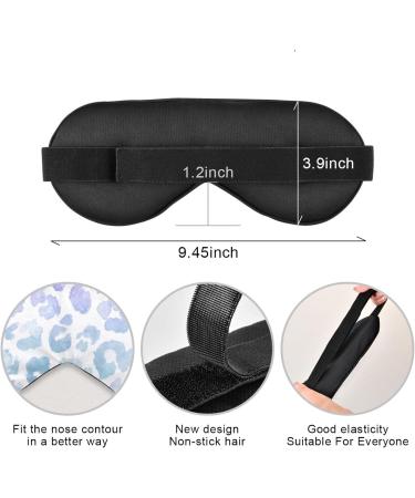 Haskirky Light Blocking Eye Mask - Breathable & Adjustable for Men and Women | Ideal for Travel, Yoga, Meditation, and Deep Sleep | Gradient Leopard Design - Buy Online on SooperMarket.com