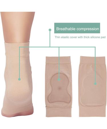 SUNGOOYUE 1Pair Heel Silicone Padded Protective Sleeve Soft Foot Ankle Elastic Protection Sock Breathable Foot Heel Crack Sock - Buy Online on SooperMarket.com