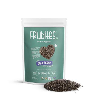 Frubites Organic Chia Seeds- Superfood with Omega-3, Non-GMO, Gluten-free, Vegan, and Keto-Paleo friendly. 35.3 Oz (2.2 lb, 1 kg)