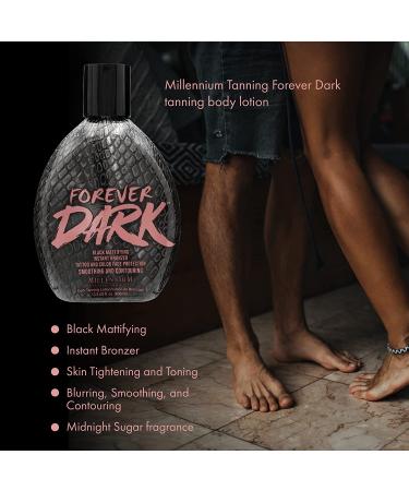 Millennium Tanning Forever Dark Black Mattifying Instant Bronzer Tanning Lotion 13.5oz - Skin-Perfecting Formula - Buy Online on SooperMarket.com