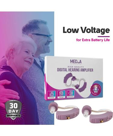 Set of 2 Small Noise-Reducing Digital Devices for Adults, Seniors & Women - Purple - Buy Online on SooperMarket.com
