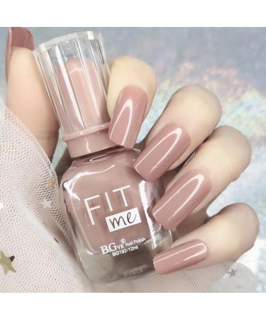 SONGQEE Nude Nail Polish - 12 ml Nail Polish Quick Drying Long Lasting Nail Art Polish (03)