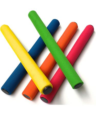 U-N KIKEEP Track and Field Relay Batons Sticks - 5 Pack Assorted Foam Baton Set - Buy Online on SooperMarket.com