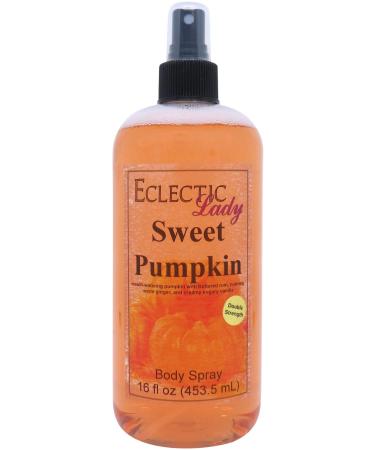 Sweet Pumpkin Body Spray (Double Strength) 16 ounces Body Mist for Women with Clean Light & Gentle Fragrance Long Lasting Perfume with Comforting Scent for Men & Women Cologne with Soft Subtle