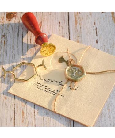 SWEET PASSWORD 5PCS Metal Wax Seal Molds for 1 Inch Stamp Set with Silicone Mat - Gold Sealing Wax Kit - Buy Online on SooperMarket.com