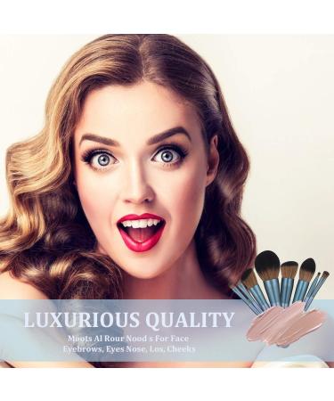 BS-MALL Makeup Brush Set 14Pcs Professional Synthetic Brushes for Foundation, Powder, Concealer, Eye Shadows, Blush - Deep Starry Blue - Buy Online on SooperMarket.com
