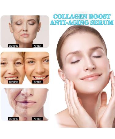 TBeautfave Collagen Boost Anti Aging Serum Collagen Boost Wrinkle Cream Blemish Skin Corrector Serum Collagen Boosting Serum with Hyaluronic Acid Reduce Fine Lines and Wrinkles - Buy Online on SooperMarket.com
