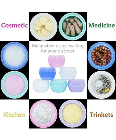 VEAIDE 1 oz Travel Toiletry Containers - Leakproof Compact Plastic Jars for Face, Hand, Body Creams - 6 Pack - Buy Online on SooperMarket.com