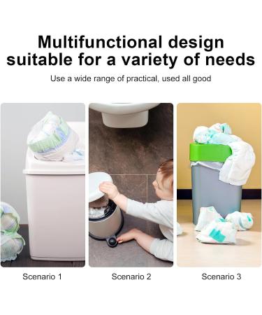 Nizirioo 9-Piece Diaper Pail Filling Film - 4.5m Refill Bags | Compatible with Diaper Lizard | Odor-Tight & International Shipping - Buy Online on SooperMarket.com