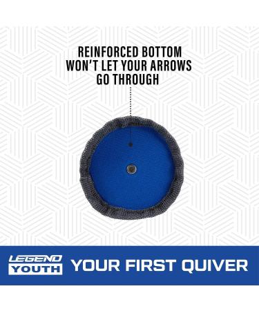 Legend Arrow Quiver - Arrow Case for 16 Arrows - Blue - For Kids and Adults - Left or Right-Handed - Archery Sling Carry Case - Buy Online on SooperMarket.com