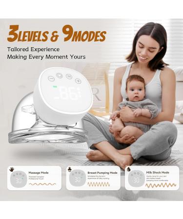 Electrical Milk Pump - Portable & Hands-Free with 3 Modes 9 Levels & LCD Display - Comfort & Convenience for Adults - Buy Online on SooperMarket.com